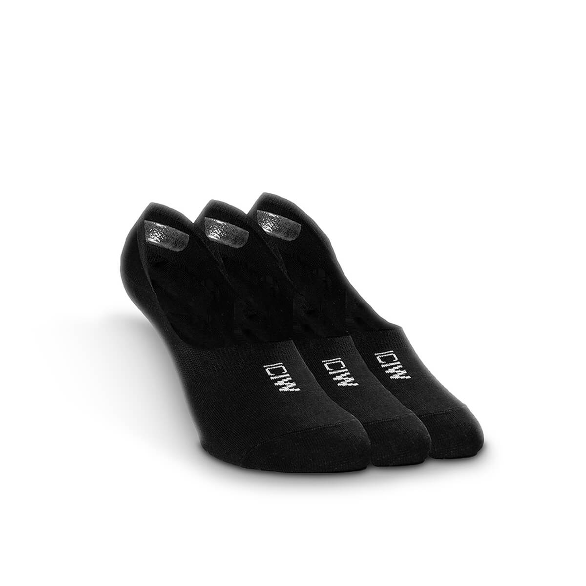 Sjekke Invisible Socks 3-pack, black, ICANIWILL hos SportGymButikken.no