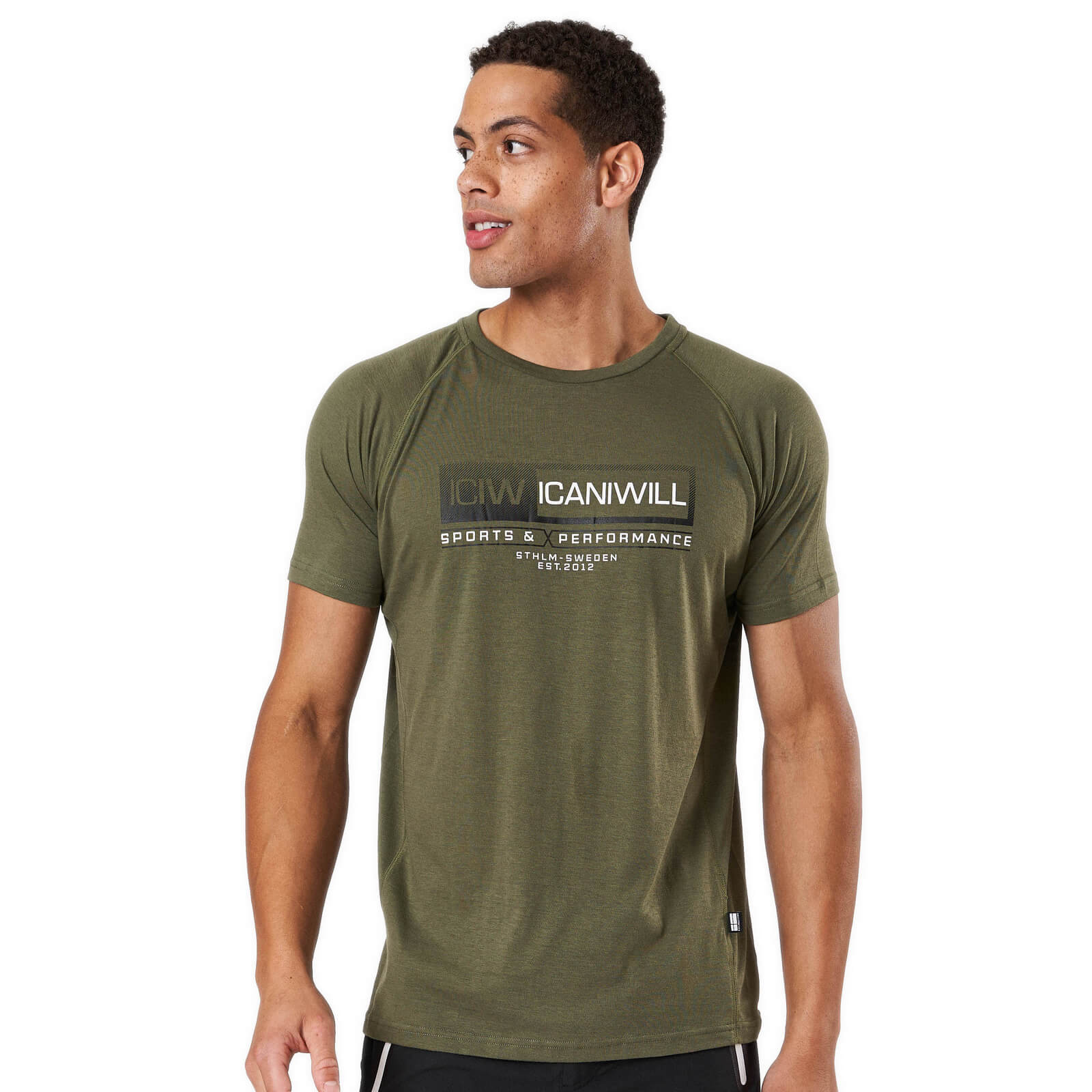 Perform Tri-blend Standard fit T-shirt, army, ICANIWILL