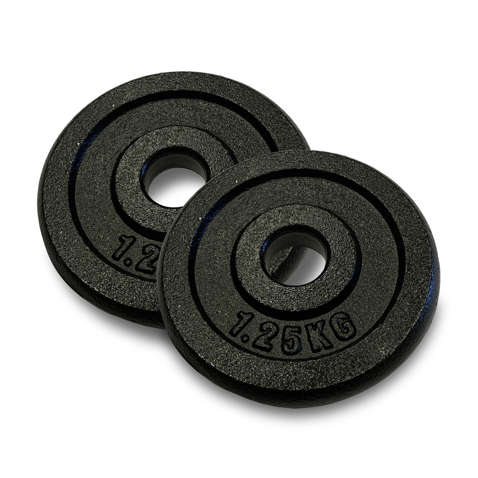 Sjekke Vektskiver Metall 25 mm. 2 x 1.25 kg hos SportGymButikken.no