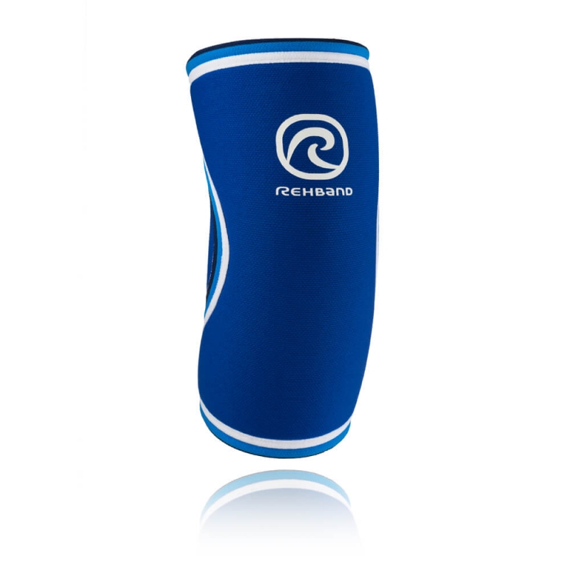 Sjekke RX Original Elbow Sleeve, 5mm, blue, Rehband hos SportGymButikken.no