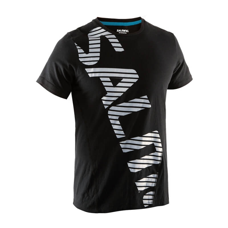 Sjekke Run Icon Tee Men, black, Salming hos SportGymButikken.no