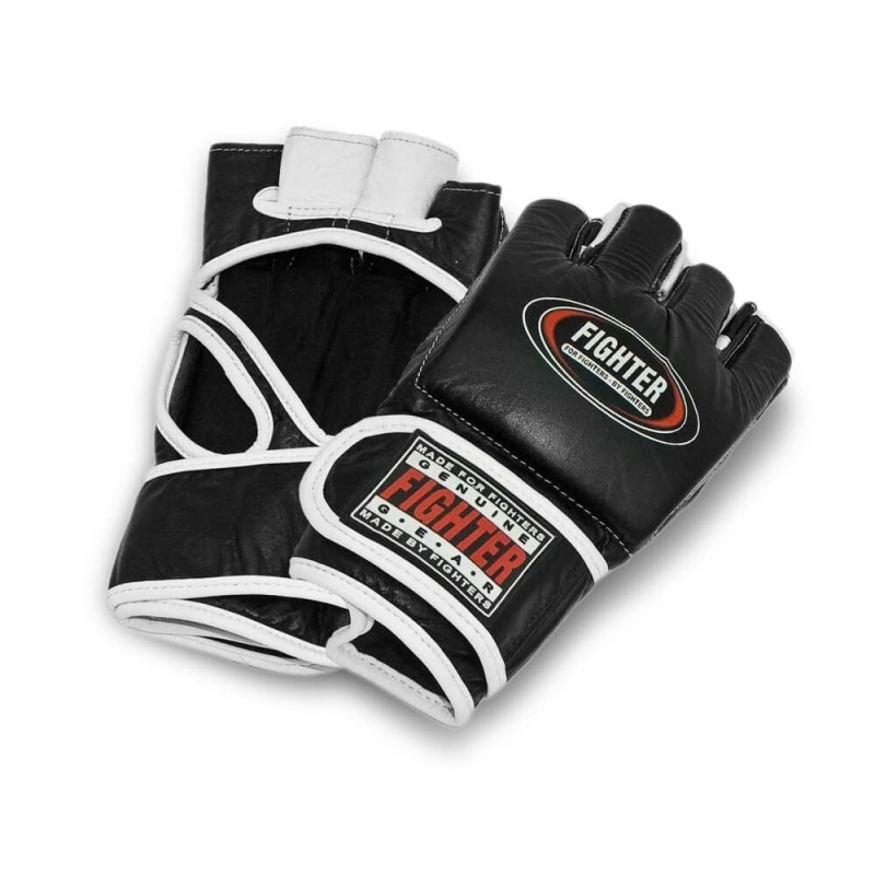 MMA-hanske Bullet, sort/hvit, Fighter