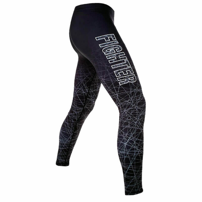 Cantil Compression Tights, sort/grå, Fighter