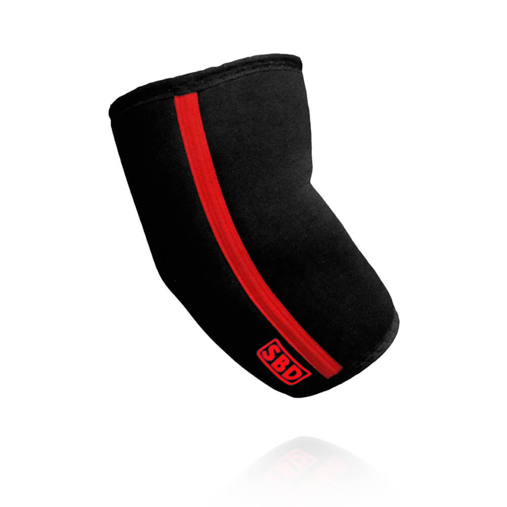 Kjøp SBD Elbow Sleeves, 7 mm, black/red, SBD Apparel | Sportgymbutikke