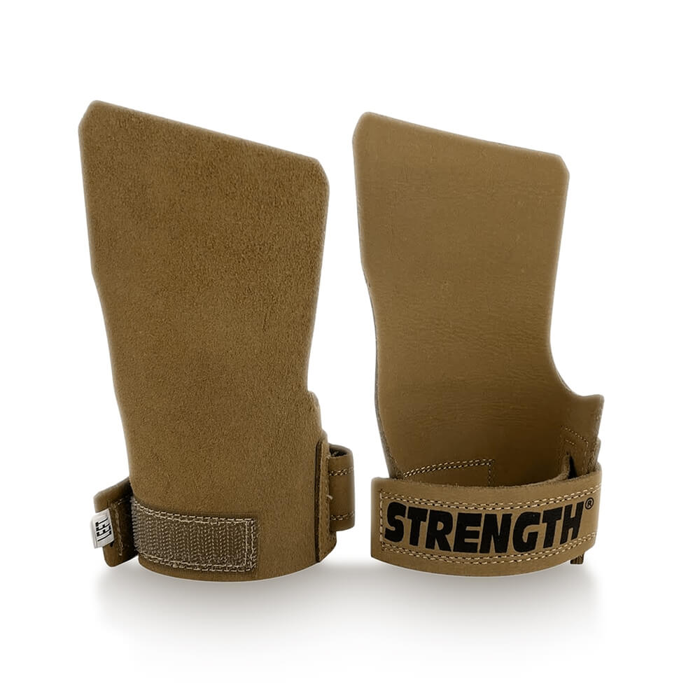 Sjekke Free Finger Grips, brown, Strength hos SportGymButikken.no