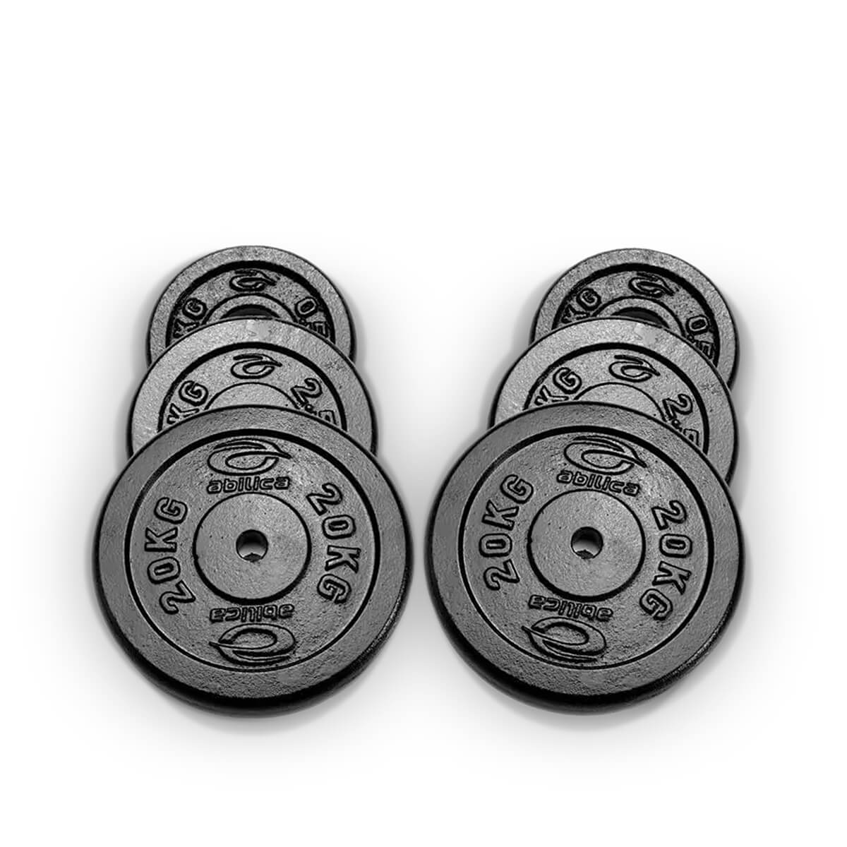 Sjekke Vektskiver, 25 mm, 2 x 1,25 kg, Abilica hos SportGymButikken.no