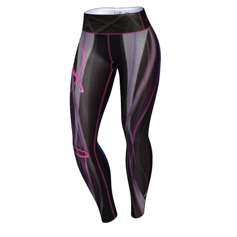 Sjekke Plasma Leggings, black/pink, Anarchy hos SportGymButikken.no