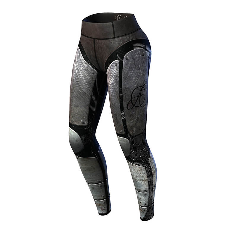 Sjekke Cybersteam Leggings, black/gray, Anarchy hos SportGymButikken.no