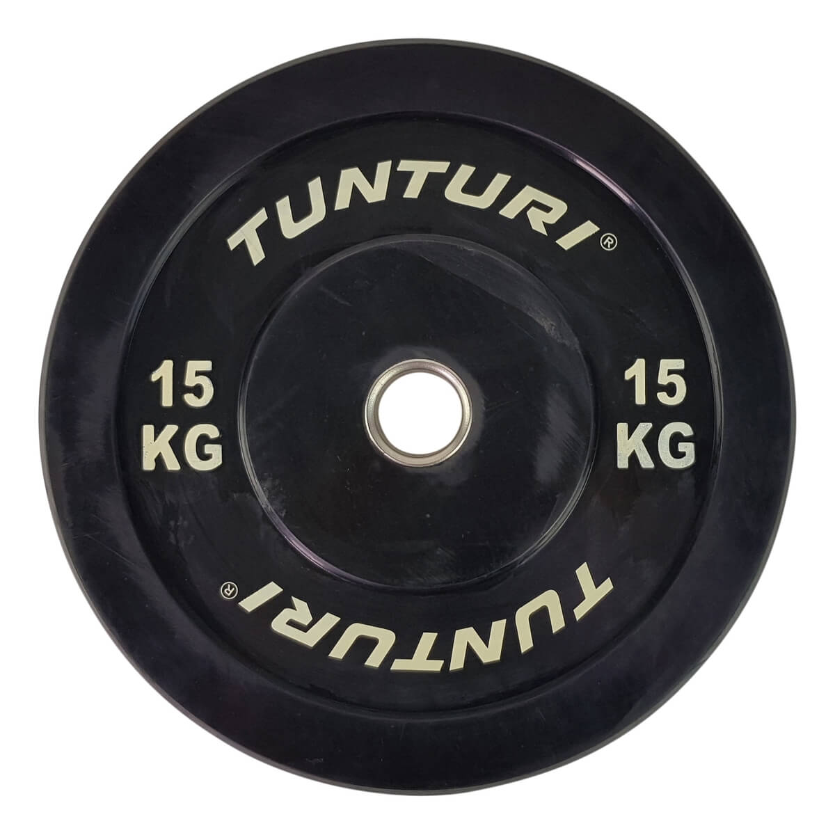 Sjekke Bumpervektskive 15 kg, Tunturi hos SportGymButikken.no