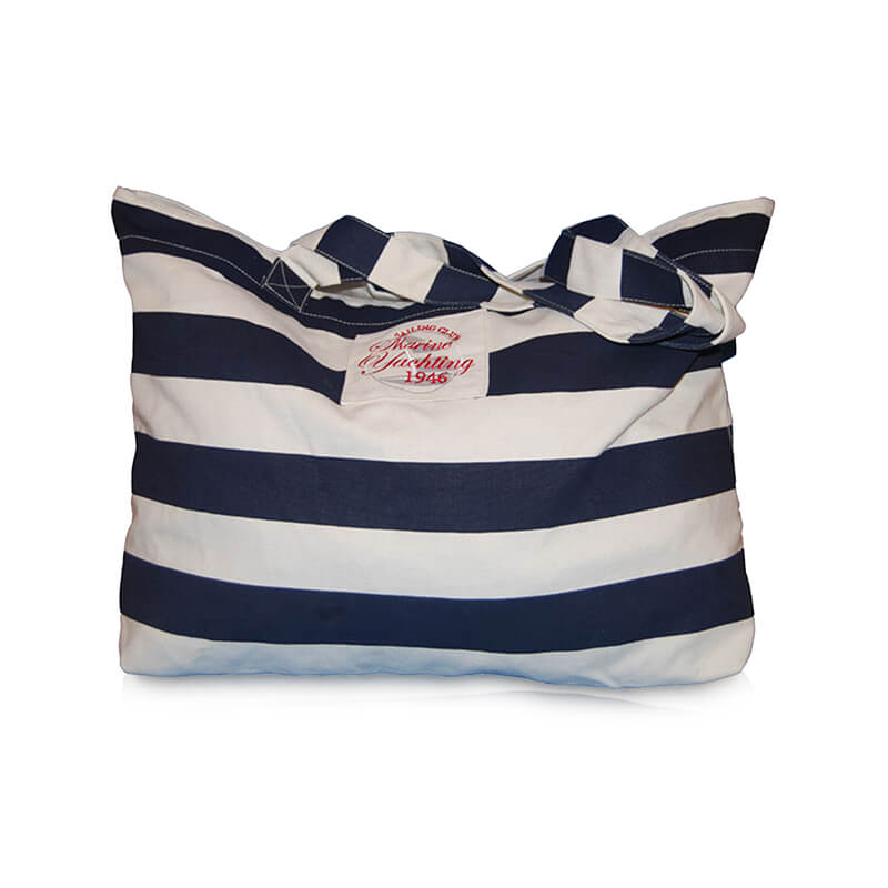 Big Beach Bag, navy comb, Marine