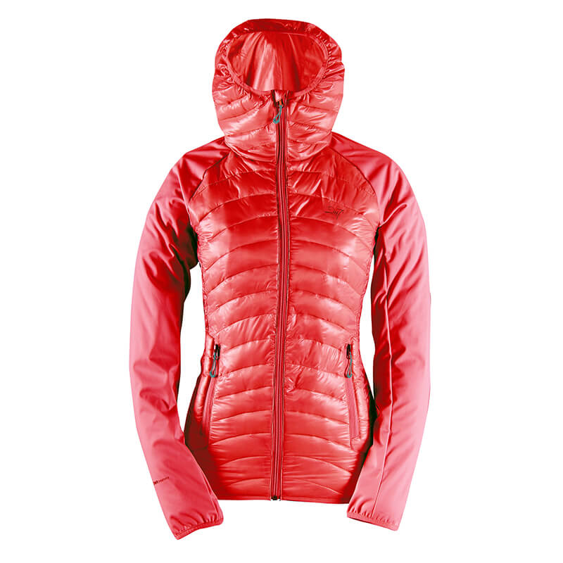 Sjekke Skulltorp Sporty Hybrid Jacket, signal red, 2117 hos SportGymButikken.no