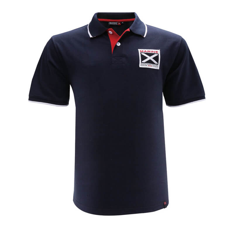 Polo Piquet, navy, Marine