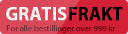 Gratis frakt for bestillinger over 999 kr!