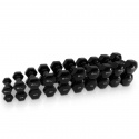 Vinylmanualsett Black & Manualstativ, 10-par: 1 - 10 kg, JTC Power