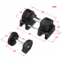 Justerbare manualer PRO med stativ *Best i test 2025*, 2 x 4-32.5 kg, JTC Power