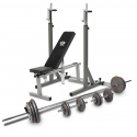Benk, Stativ & Vektstangsett & Manualsett 65 kg
