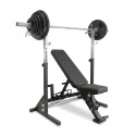 Benk, Stativ & Tri-Grip Vektstangsett 87.5 kg