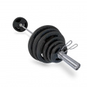 Benk, Stativ & Tri-Grip Vektstangsett 87.5 kg, JTC Power