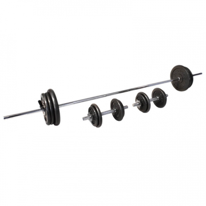 Sjekke Vektstang & Manualsett 64 kg hos SportGymButikken.no
