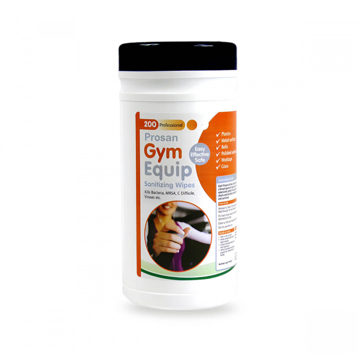 Gym Wipes, 200 stk våtservietter, Prosan Gym i gruppen Mosjon / Tilbehør hos Sportgymbutikken.no (51-PN1002)