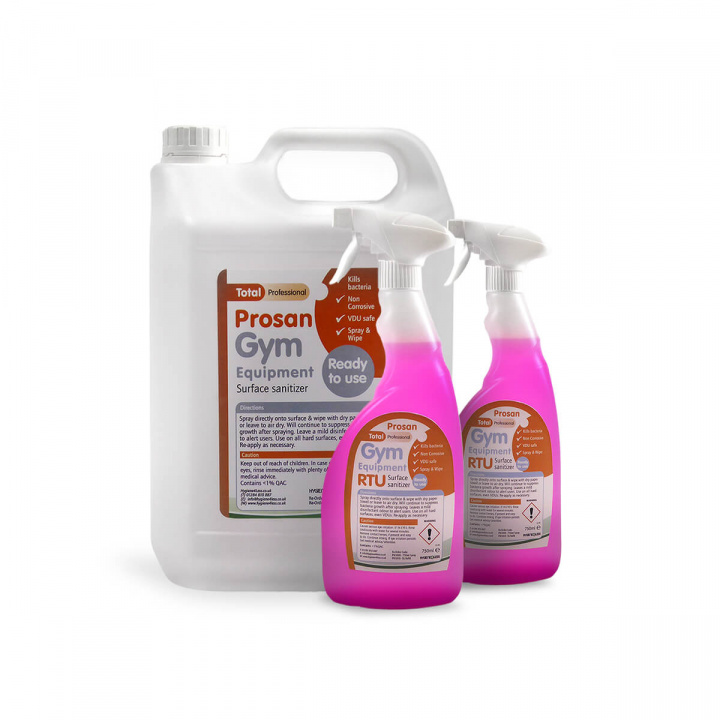 Gym Cleaner Package, 2 x 750ml + 5 liter, Prosan Gym i gruppen Mosjon / Tilbehør hos Sportgymbutikken.no (51-PN1009-P1)