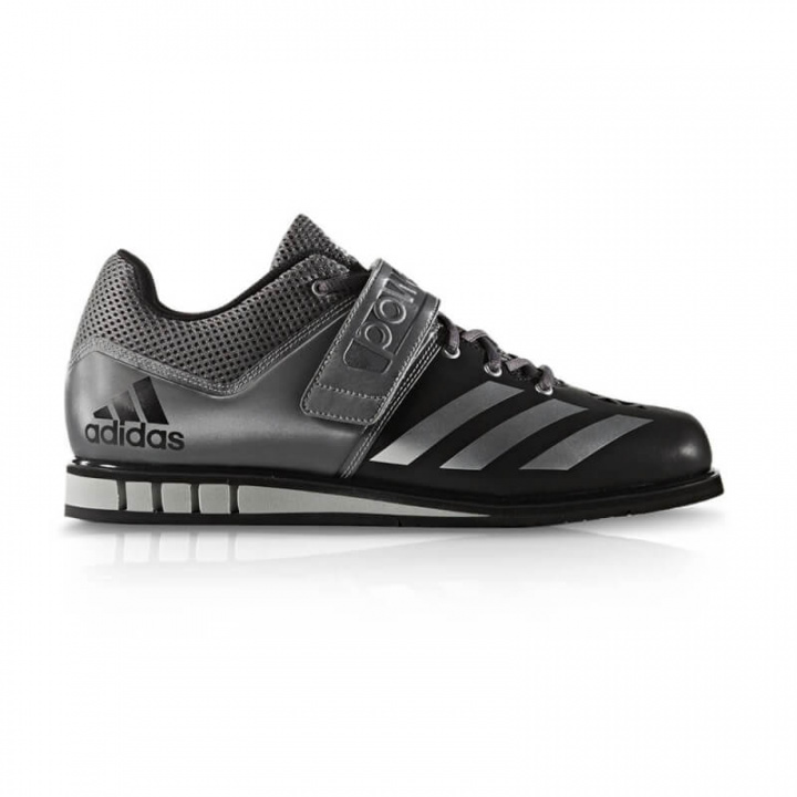 Sjekke Tyngdeløftsko Powerlift 3.0, black/silver/iron, Adidas hos SportGymButikk