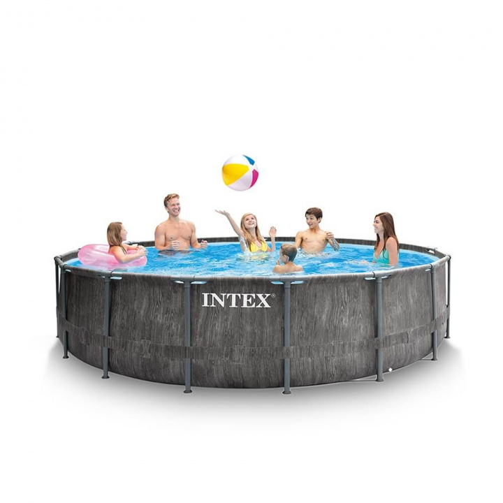 Sjekke Rammebasseng Greywood Prism, 457 x 122 cm, Intex hos SportGymButikken.no