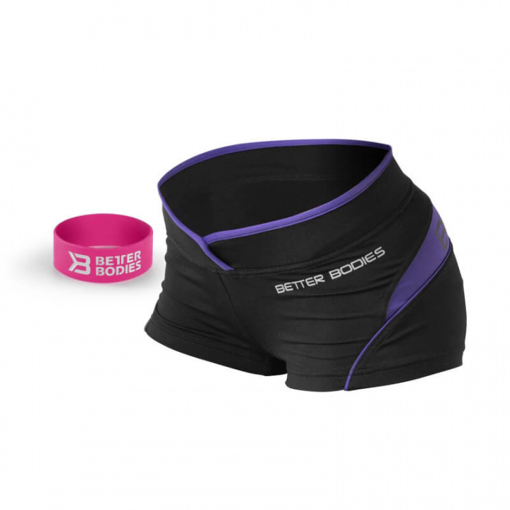 Sjekke Shaped Hotpant, athletic purple, Better Bodies hos SportGymButikken.no