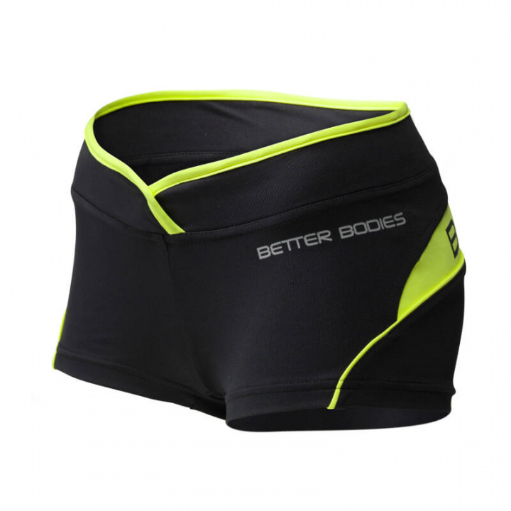 Sjekke Shaped Hotpant, lime, Better Bodies hos SportGymButikken.no