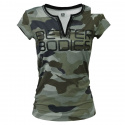 Fitness V-Tee, camoprint, Better Bodies