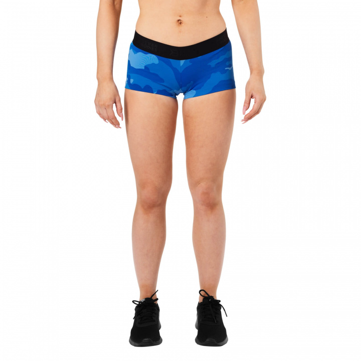 Sjekke Fitness Hotpant, blue camo, Better Bodies hos SportGymButikken.no