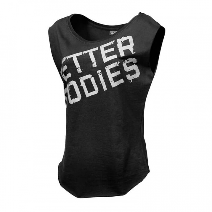 Sjekke Casual Printed Tee, black, Better Bodies hos SportGymButikken.no