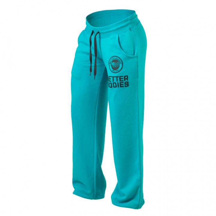 Sjekke Shaped Sweatpant, aqua blue, Better Bodies hos SportGymButikken.no