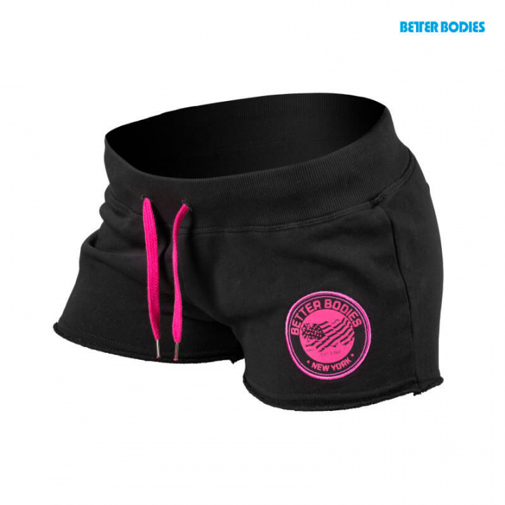 Sjekke Short Sweatshorts, black, Better Bodies hos SportGymButikken.no