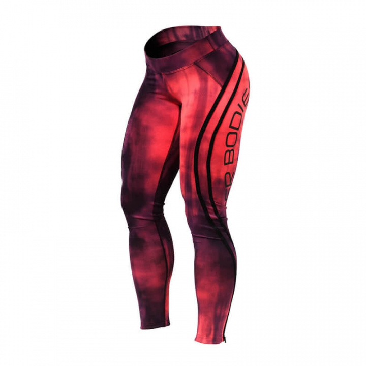 Sjekke Grunge Tights, fiery coral, Better Bodies hos SportGymButikken.no