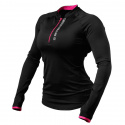 Zipped Long Sleeve, black/pink, Better Bodies