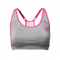 Sports Bra, grey melange/pink, Better Bodies