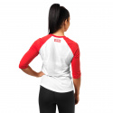 Womens Baseball Tee, scarlet red, Better Bodies