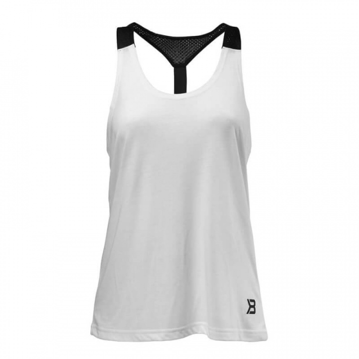 Sjekke Loose Fit Tank, white, Better Bodies hos SportGymButikken.no