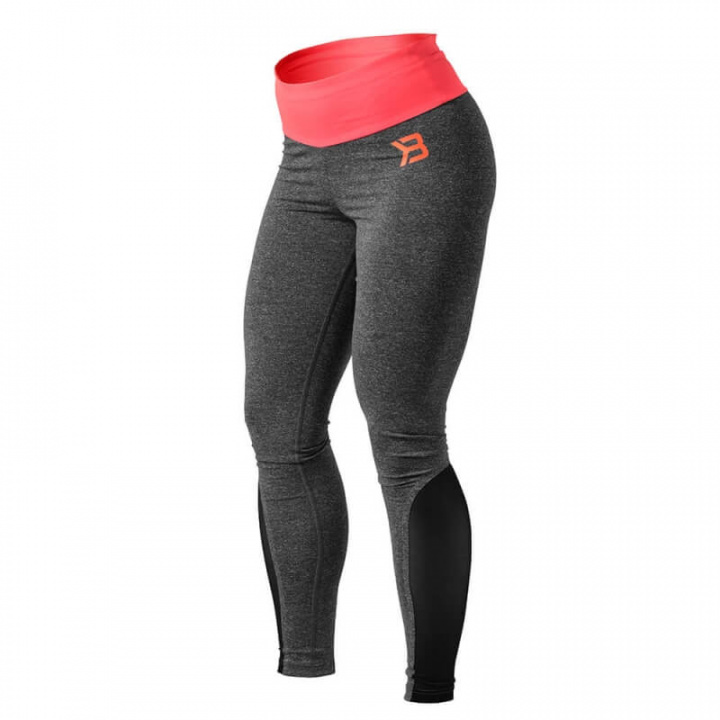 Sjekke BB Shaped Tights, antracite melange/coral, Better Bodies hos SportGymButi