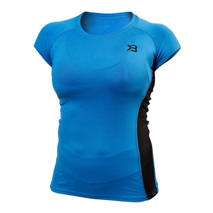 Sjekke Performance Soft Tee, bright blue, Better Bodies hos SportGymButikken.no