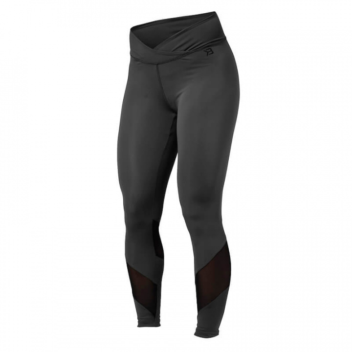 Sjekke Wrap Tights, dark grey, Better Bodies hos SportGymButikken.no