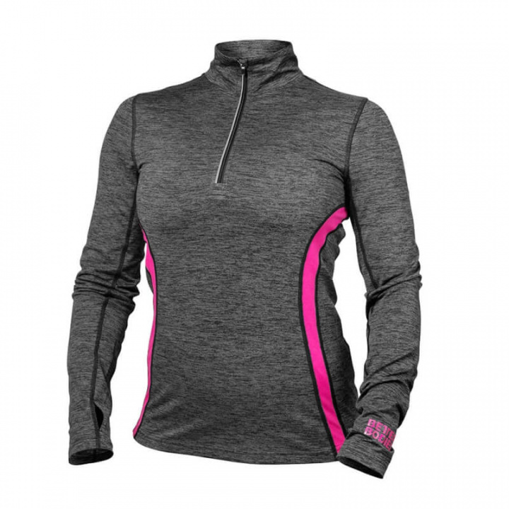 Sjekke Performance Mid L/S, graphite pink, Better Bodies hos SportGymButikken.no