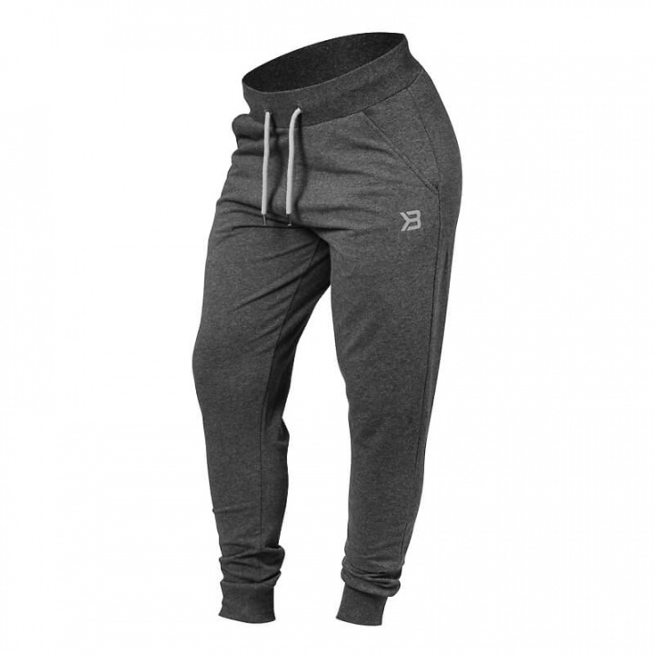 Sjekke Soft Tapered Pants, antracite melange, Better Bodies hos SportGymButikken