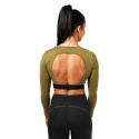 Chelsea Cropped L/S, military green, Better Bodies