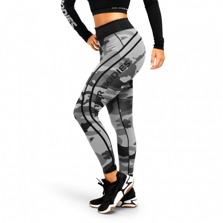 Sjekke Camo High Tights, tactical camo, Better Bodies hos SportGymButikken.no