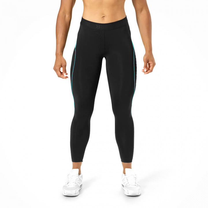 Sjekke Fitness Curve Tights, black/aqua, Better Bodies hos SportGymButikken.no