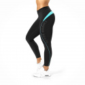 Fitness Curve Tights, black/aqua, Better Bodies