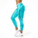 Gracie Curve Tights, aqua print, Better Bodies