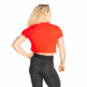 Astoria Cropped Tee, sunset red, Better Bodies